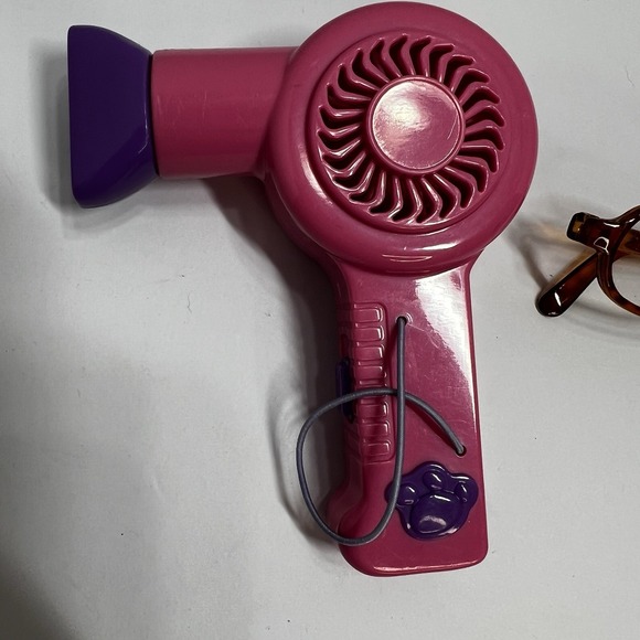 Build-A-Bear‎ TEDDY SIZE Working Hair Dryer , Brush, Glasses, Case Accessories - Picture 3 of 11